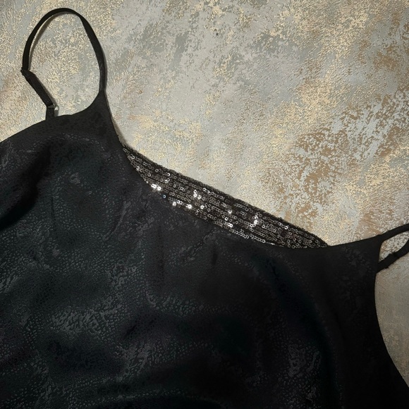 Maurices Black Snakeskin Sequin Y2K Plus Tank Top, 2X NWT - Picture 7 of 10